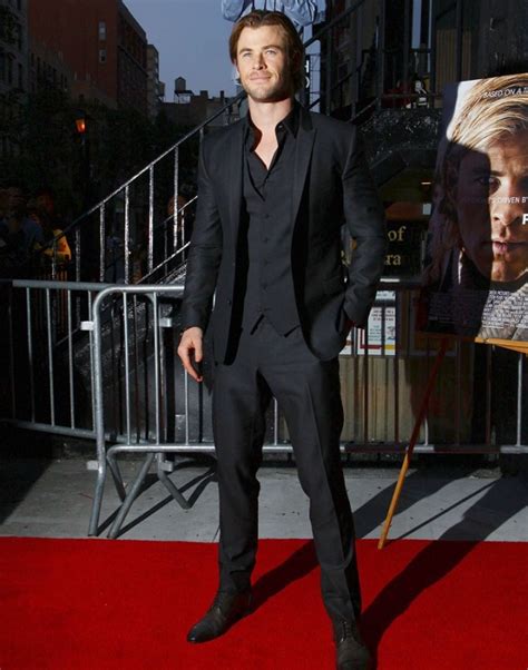 Suit And Tie Guys Chris Hemsworth At “rush” Premiere