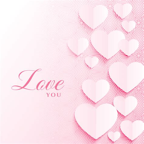Artistic Love Background With Hearts For Valentines Day Download
