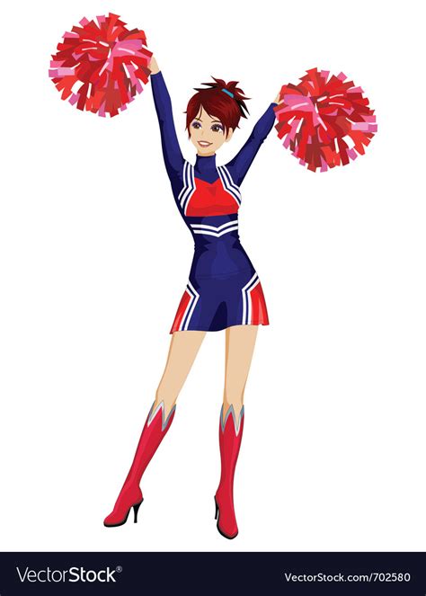 Cheerleader Royalty Free Vector Image Vectorstock