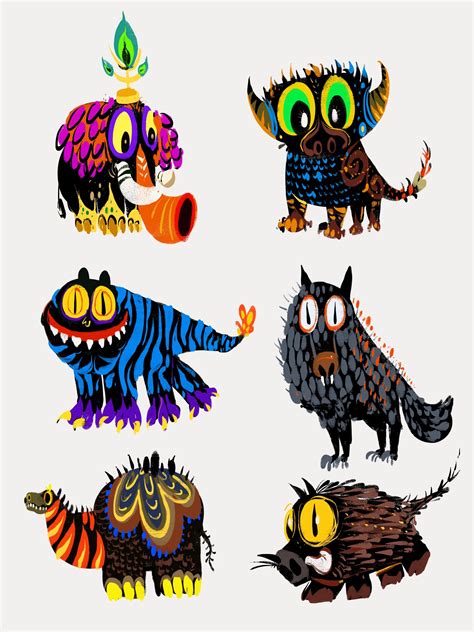 Character Design Digital Painting Digital Art Monster Characters