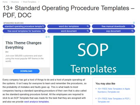 Standard Operating Procedure Pdf Adapted From Ctrg Template Sop Vrogue