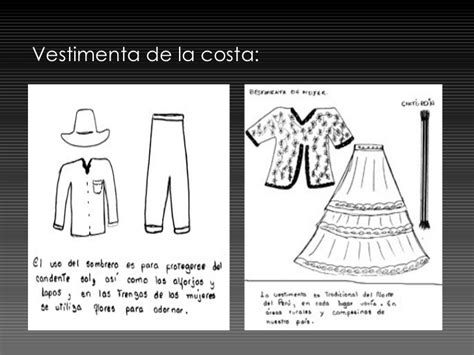 Dibujo de la vestimenta tradicional de costa rica. Morfologia De La Costa Peruana