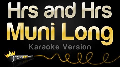Muni Long Hrs And Hrs Karaoke Version Youtube