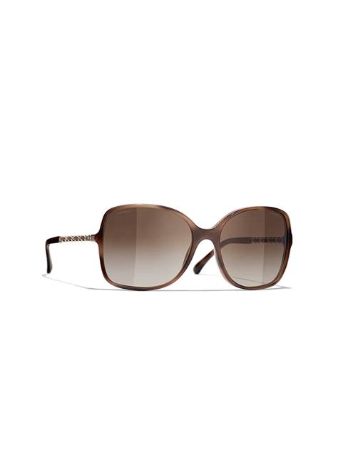 Chanel Square Sunglasses Ch5210q Brownbrown Gradient At John Lewis