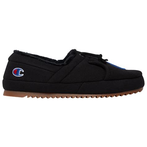 Champion Rubber Slippers Shoes In Black For Men Lyst