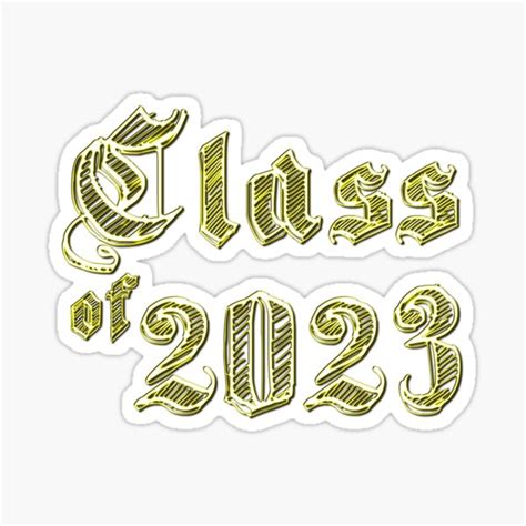 Class Of 2023 Sticker For Sale By Atomicseasoning Redbubble