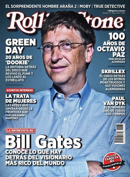 Rolling Stone México Abril 2014 Bill Gates conoce lo que hay detrás