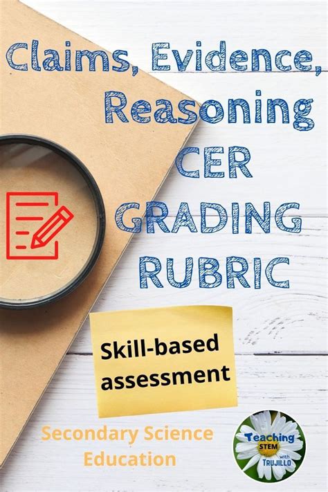 Cer Rubric Claims Evidence Reasoning For Secondary Stem Classroom Rubrics Secondary