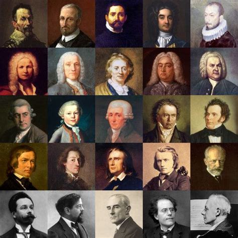 Portraits Of Composers Of Classical Music Classical Music Music