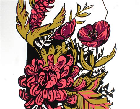 Erika Grauzinis Floral Screenprint