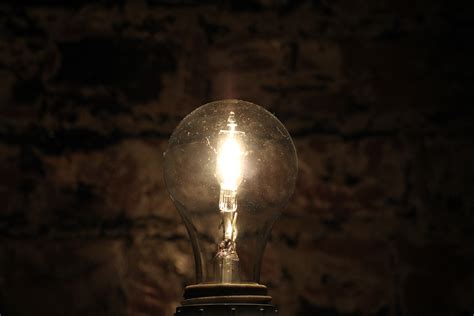 Free stock photo of brick, light, light bulb