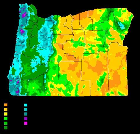 Climaterainfall Rainfall Oregon Climates