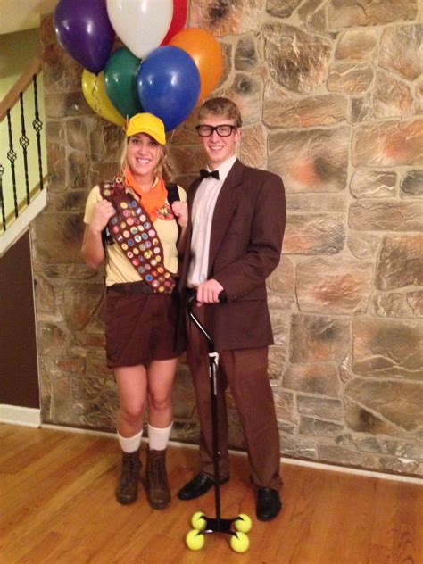 Russel And Mr Fredrickson From Up Pumpkin Halloween Costume Cute Couple Halloween Costumes
