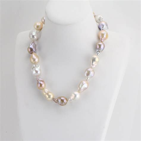 14 16x18 22mm Natural Multi Color Large Baroque Pearl Etsy Baroque