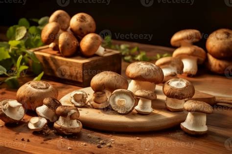 An Image Featuring A Selection Of Freshly Harvested Mushrooms Arranged