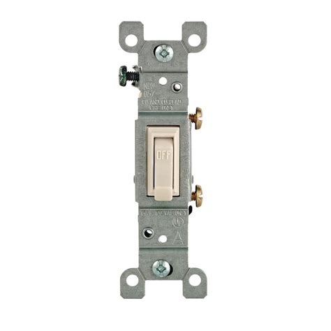 Leviton 15 Amp Single Pole Toggle Switch Light Almond R56 01451 02t