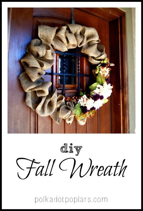 Make This Cute Burlap Wreath For Your Fall Decor Includes An Easy