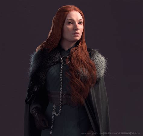 Artstation Sansa Stark Lady Of Winterfell Game Of Thrones Fan Art