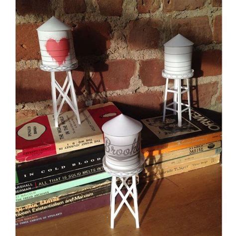 Image Of Diy Nyc Water Tower Paper Model Nyc Water Water Tower