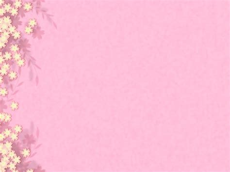 Pink Flower Background For Powerpoint Nature Ppt Templates
