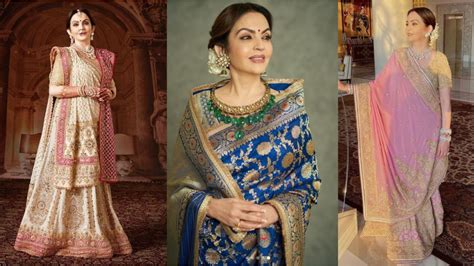 Draped In Luxury Nita Ambanis Stunning Saree Collection