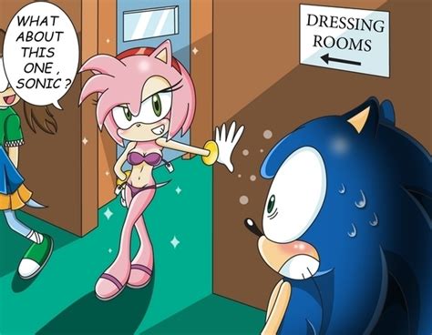 Amys Bathing Suit Sonic And Amy Fan Art 21491051 Fanpop