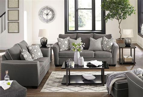 Domani Charcoal Living Room Set Livingroomfurniture Charcoal Living