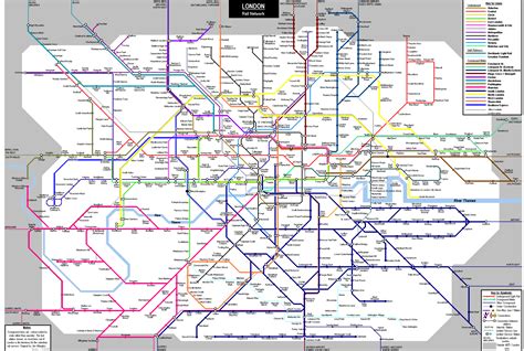 New Tube Map Showing Cross Rail London