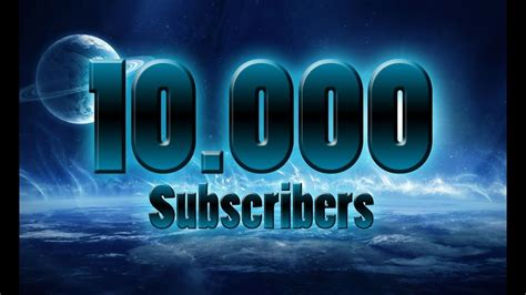 10 000 Subscribers Youtube