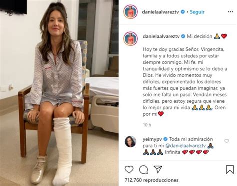 Conmoción en Colombia le amputarán un pie a la modelo y presentadora Daniella Alvarez