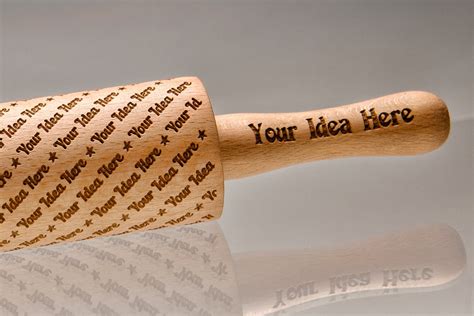 Personalized Rolling Pin Engraved Rollingpin Embossing Etsy