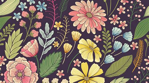 Floral Pattern Desktop Background