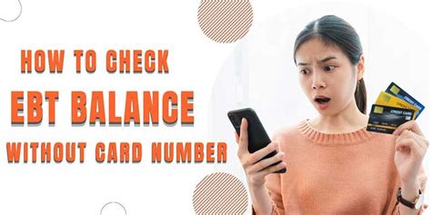 How To Check Ebt Balance Without Card Number 3 Easy Ways