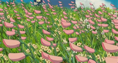 Flowers In 2023 Howls Moving Castle Studio Ghibli Background Howls