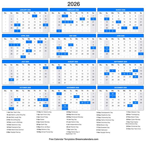 2026 Calendar