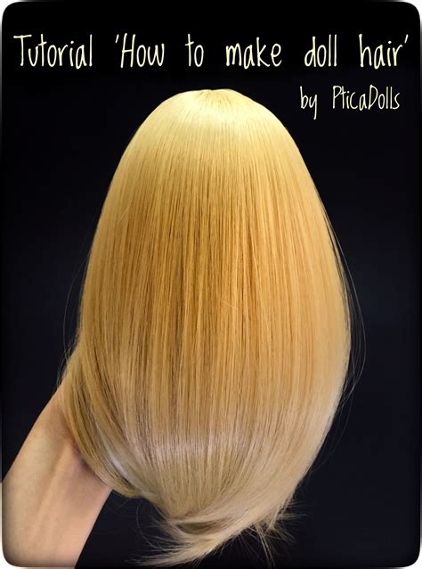 Pdf Tutorial How To Make Doll Hair Doll Wig Tutorial Cloth Etsy