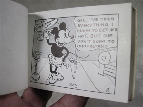 Antique 1940 S Mickey Mouse The Flood Tijuana Bible 8 Pager Adult Cartoon Book 1954037579