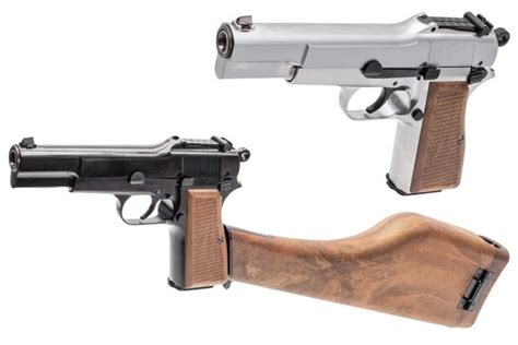 We New Browning Hi Power Mk3 With Wood Style Kit Gbb Pistol Airsoft