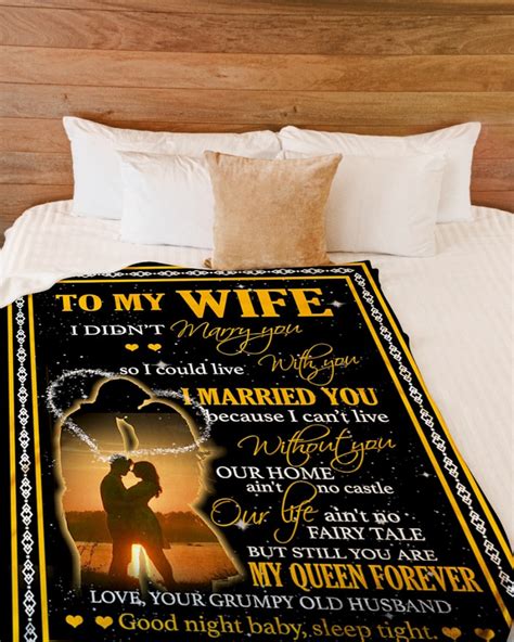 Personalized Blanket T For Wife Wedding Anniversary Ts Etsy