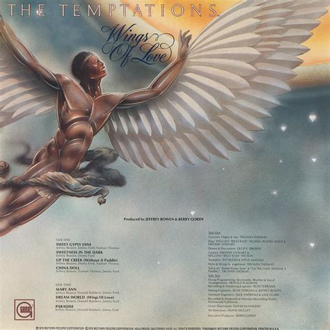 The Temptations Wings Of Love Vinyl Album