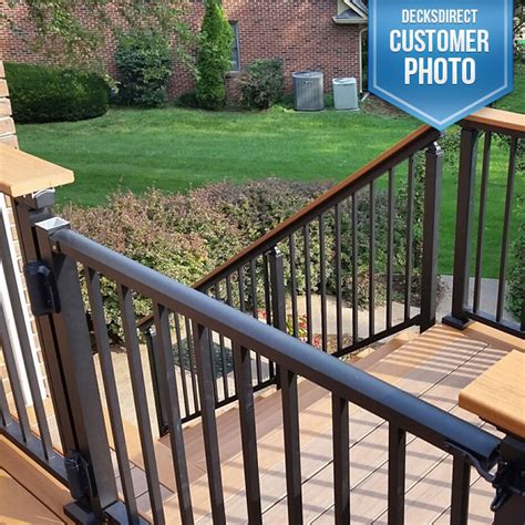 From the color finish, to post mounting, to attaching brackets, and setting the railing, the name westbury is synonymous with quality. Westbury Tuscany Aluminum Railing Image Gallery - DecksDirect