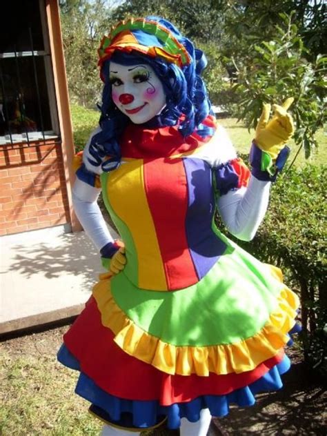 Real Life Clown Girl Clowns In Cute Clown Costume Clown Costume Women Cute Clown