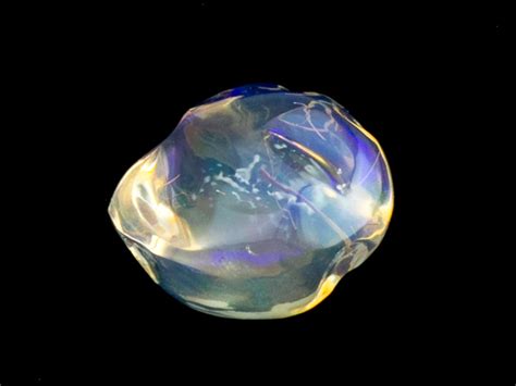 54ct Clear Polished Freeform Mexican Fire Opal