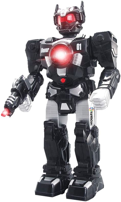 Yarmoshi Walking Robot Toy With Gun And Firing Sounds Battery Operated