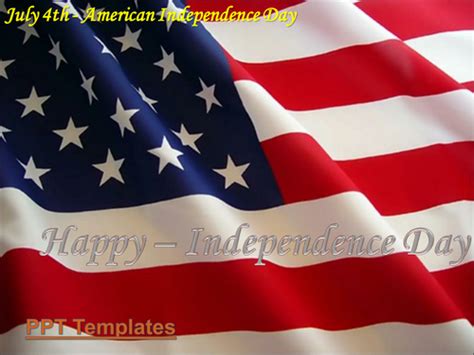 4th July Or Happy Independence Day Of America Powerpoint Presentation