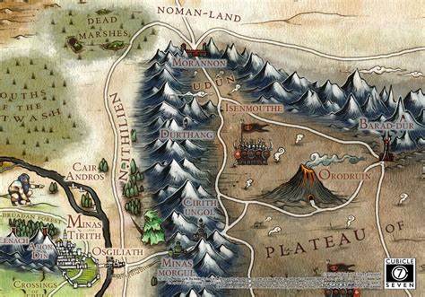 The Lord Of The Rings Rpg Map Reveal