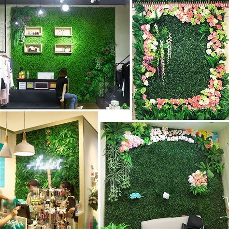 6040cm Artificial Plants Flower Wall Greenery Panels Wedding Backdrop