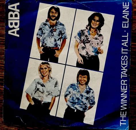 ABBA THE Winner Takes It All Elaine 45giri Epic Italy 1980 EUR 7 00