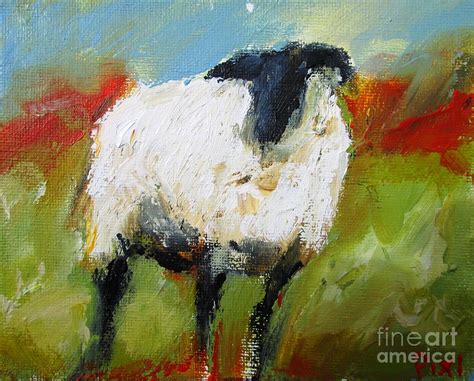 Irish Sheep By The Lakes Of Connemara Painting By Mary Cahalan Lee