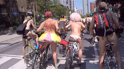 World Naked Bike Ride Toronto Ontario 2017 Youtube